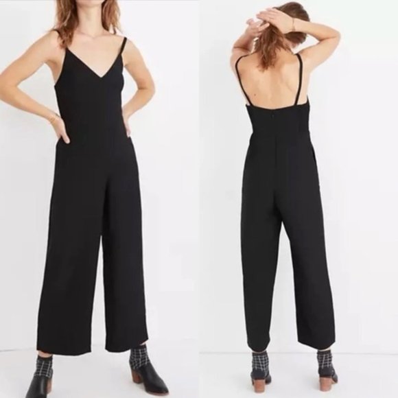 Madewell Pants - Madewell thistle cami black jumpsuit